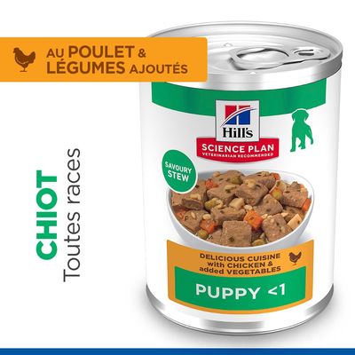 Hill's Science Plan Ragoût au poulet et légumes ajoutés