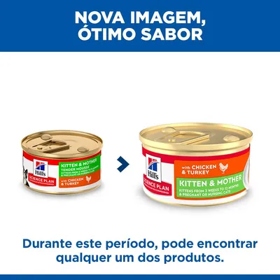 Hill's Science Plan Kitten & Mother Tender Mousse com frango e peru