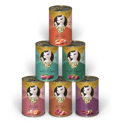 Lot économique KITTY Cat Adult Pate 24 x 400 g – Lot mixte II (6 variétés) Lot économique KITTY Cat Adult Pate 24 x 400 g – Lot mixte II (6 variétés)