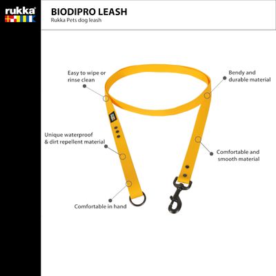 Rukka Biodipro Laisse pour chien , jaune