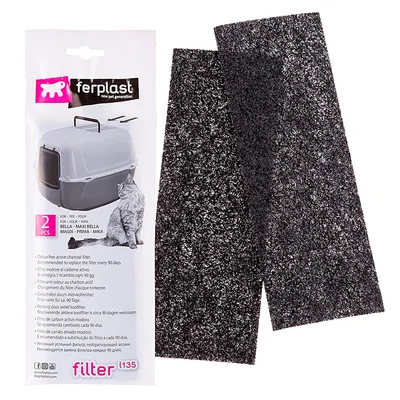 Ferplast Aktivkohle-Filter für Katzentoiletten - 2 Stück