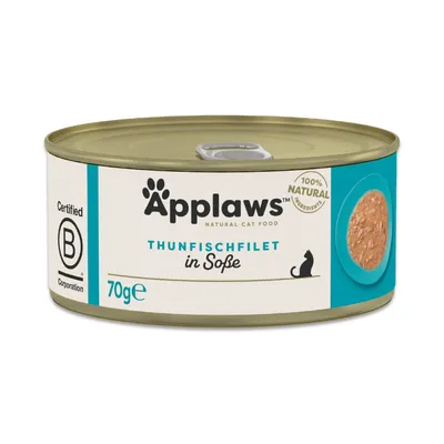 Sparpaket Applaws Cat in Soße 48 x 70 g - Thunfischfilet
