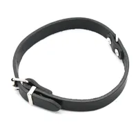 Heim Halsband genieted Soft, schwarz - Größe 32: 24 - 29 cm Halsumfang, 12 mm breit