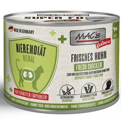 MAC's CAT Vetcare Kidney Diet 6 x 200g - Fresh Chicken