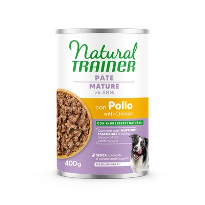 Natural Trainer Pate Medium & Maxi Mature - 6 x 400 g 