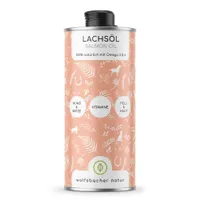Wolfsbacher Natur Lachsöl für Hunde - 1 Liter