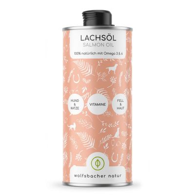 Wolfsbacher Natur Lachsöl für Hunde 1 Liter