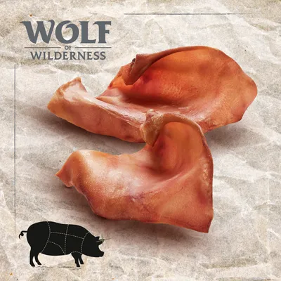 Wolf of Wilderness Premium Schweineohren "Strong Lands"