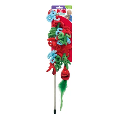 KONG Holiday Loops Canne à pêche pour chat – 1 pièce