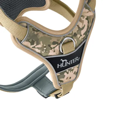 HUNTER нагръдник за куче Divo Camouflage, бежов - размер М: 56 - 73 см гръдна обиколка