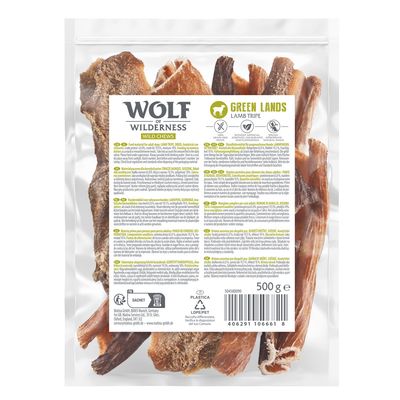 Wolf of Wilderness "Green Fields" Panza de cordero 500 g