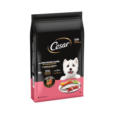 Cesar Adult with Chicken, Salmon & Vegetables Multibuy: 5 x 7kg