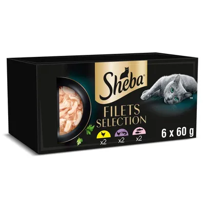 Sheba Filets 6 x 60 g - Pachet mixt II (3 sortimente)
