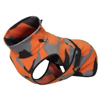 Icepeak Pet Fleecejacke, schwarz/orange - ca. 32 cm Rückenlänge (Größe S)