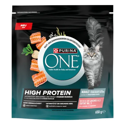 PURINA ONE High Protein lazac - 650 g