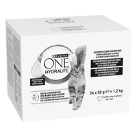 PURINA ONE Hydralife Katzen-Liquid 24 x 50 g - Mixpaket (2 Sorten)