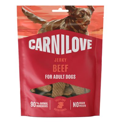 Carnilove Dog Jerky Snack Výhodné balení: hovězí (4 x 100 g)