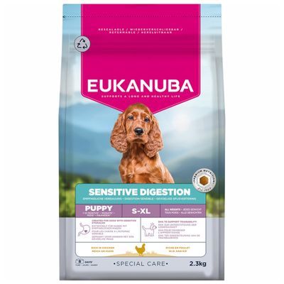 Eukanuba Puppy Sensitive Digestion met Kip & Kalkoen Hondenvoer