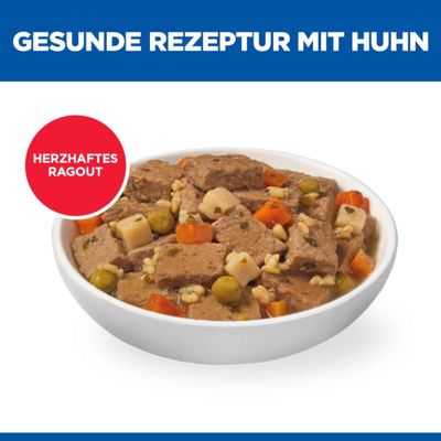 Hill's Science Plan Mature Adult Ragout mit Huhn & Gemüse