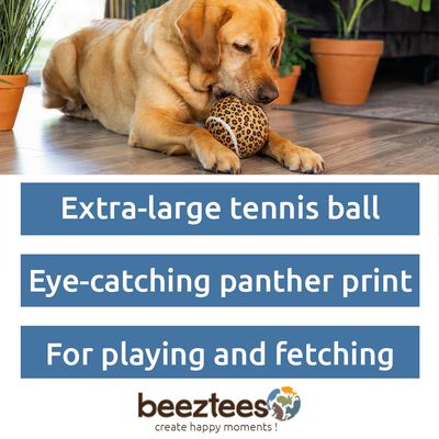 Beeztees Dog Toy Jungle Ball Panther