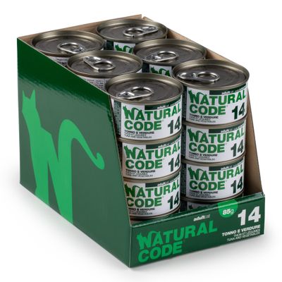 Natural Code Cooking Water lattine 24 x 85 g - Tonno e Verdure