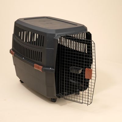 TIAKI caisse de transport avec roulettes, noire - Taille XL : L 102 x l 71 x H 67 cm
