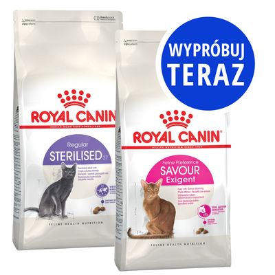 Mieszany zestaw próbny Royal Canin, 2 x 2 kg Hairball Care 34 + Hair & Skin Care 33