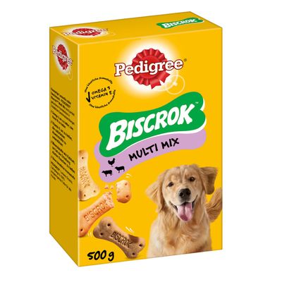 PEDIGREE® BISCROK™ Adult Dog Treats Multi Mix Biscuits Saver Pack: 6 x 500g