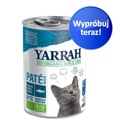 Yarrah Bio-Organic Since 1992, pasztet z śledziem, algami i spiruliną, grain free, bio organic, puszka 400 g. Niebieska naklejka: Wypróbuj teraz! Yarrah Bio-Organic Since 1992, pasztet z śledziem, algami i spiruliną, grain free, bio organic, puszka 400 g. Niebieska naklejka: Wypróbuj teraz!
