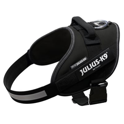 JULIUS-K9 IDC®-Powergeschirr - schwarz Größe M: Brustumfang 58 - 76 cm