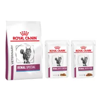 Royal Canin Veterinary száraz- & nedvestáp vegyes csomagban - Renal Special (4 kg) + Renal hal (12 x 85 g)