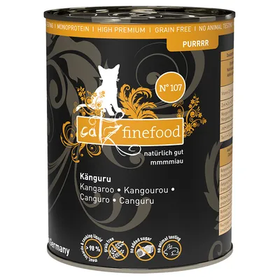Икономична опаковка catz finefood Purrrr консерви 24 x 400/375 г - № 107 кенгуру (24 x 400 г)