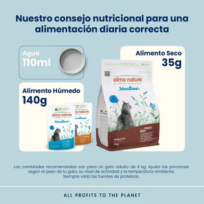 Almo Nature Functional Sterilised buey y arroz -  Pack % - 2 x 2 kg