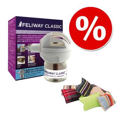 Combi Deal: Feliway Classic & 2 Valeriaankussentjes Baldini Set: Classic & Valeriaankussen Baldini