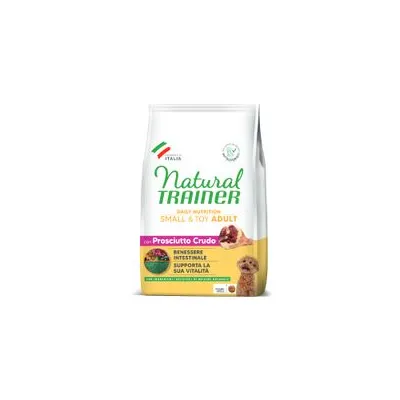 Natural Trainer Adult Small & Toy met rauwe ham (Prosciutto Crudo) - Voordeelpakket: 3 x 2 kg