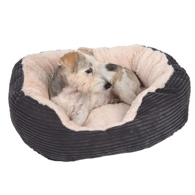 Kuschelbett Cozy Cord ca. L 63 x B 53 x H 15 cm