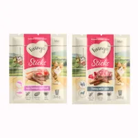 Mieszany pakiet próbny Feringa Sticks - Łosoś i pstrąg (6 x 6 g) + indyk i jagnięcina (3 x 6 g)