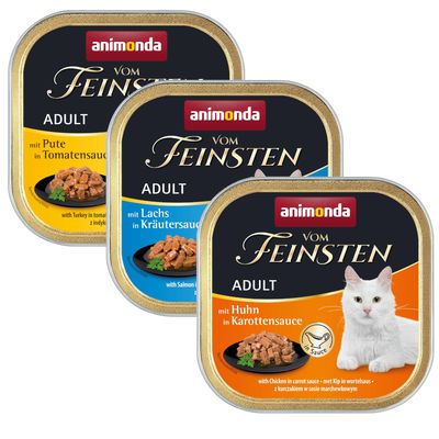 Μεικτό Πακέτο animonda vom Feinsten Adult 32 x 100 g NoGrain σε Σάλτσα (3 είδη)