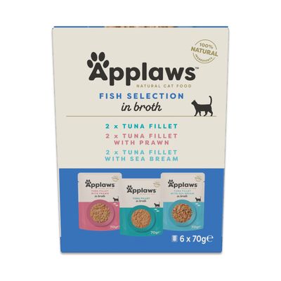 Applaws Pouches with Broth 6 x 70g