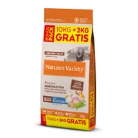 Nature's Variety 12 kg pienso para perros: 10 + 2 kg ¡gratis! - Healthy Grains Adult Medium/Maxi con pescado blanco
