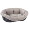 Set aus Ferplast Korb Siesta Deluxe mit Überzug Sofà Tweed beige Größe 4: L 61,5 x B 45 x H 21,5 cm