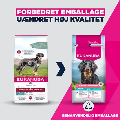 Eukanuba Adult tørfoder til voksne hunde - Monoprotein laks