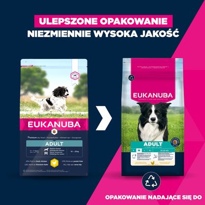 Eukanuba Premium Nutrition Adult Medium Breed, kurczak