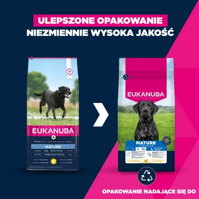 Eukanuba Premium Nutrition Mature Large & Giant Breed, kurczak - 2 x 15 kg