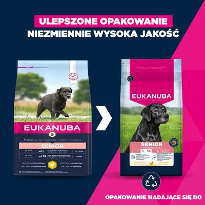 Eukanuba Premium Nutrition Senior Large & Giant Breed, kurczak - 2 x 3 kg