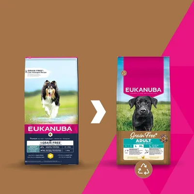 Eukanuba Grain Free Adult Large Breed с пиле - 12 кг
