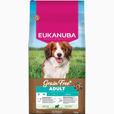 Eukanuba Grain Free Adult Small & Medium Lam