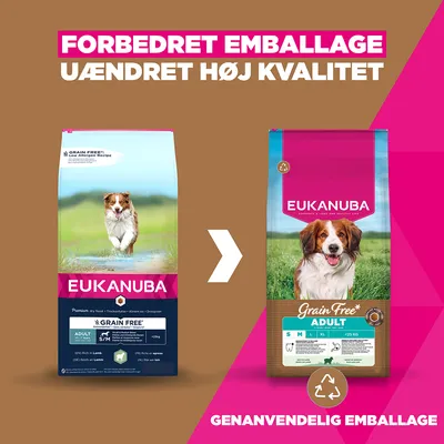 Eukanuba Grain Free Adult Small & Medium Lam - 12 kg