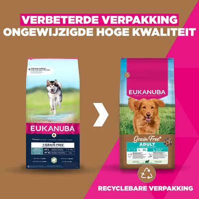Eukanuba Grain Free Adult Large Dogs Lam