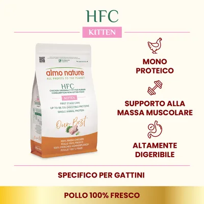 Almo Nature HFC Kitten Pollo - 1,2 kg